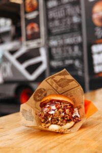 Burger in Nahaufnahme